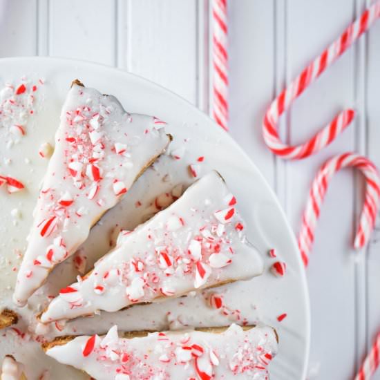 candy cane shortbread