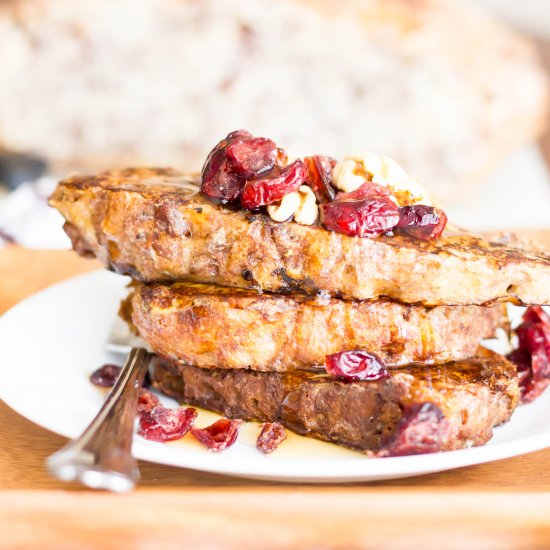 Cranberry Walnut French Toast