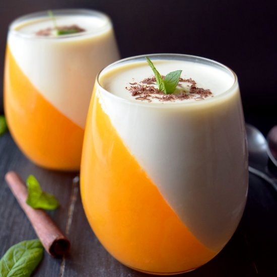 Orange panna cotta