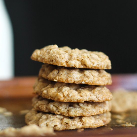 Chai Spiced Oatmeal Cookies (V&GF)