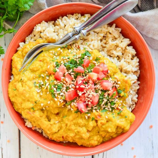 Creamy Red Lentil Dahl