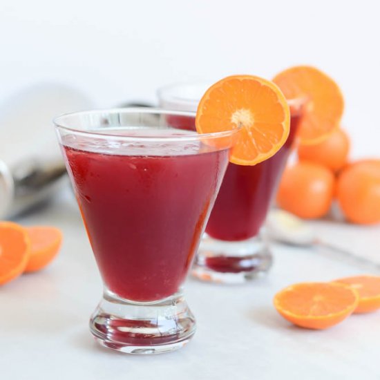 Cranberry Clementine Martini