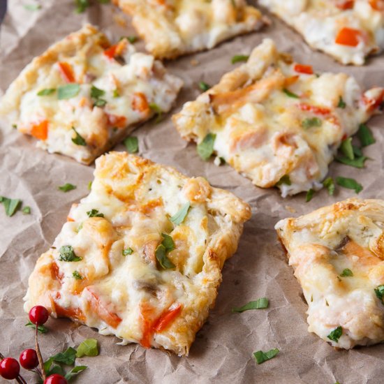 Festive Seafood Pizza