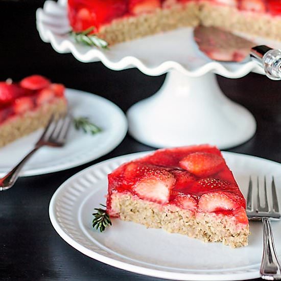 Strawberry Oatmeal Cake