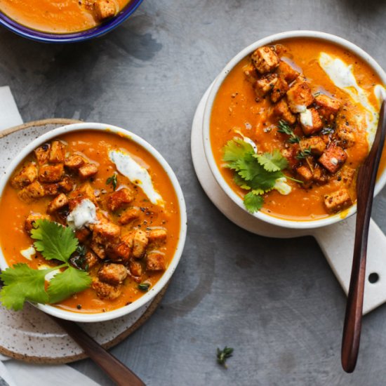 Roasted Carrot Turmeric Soup