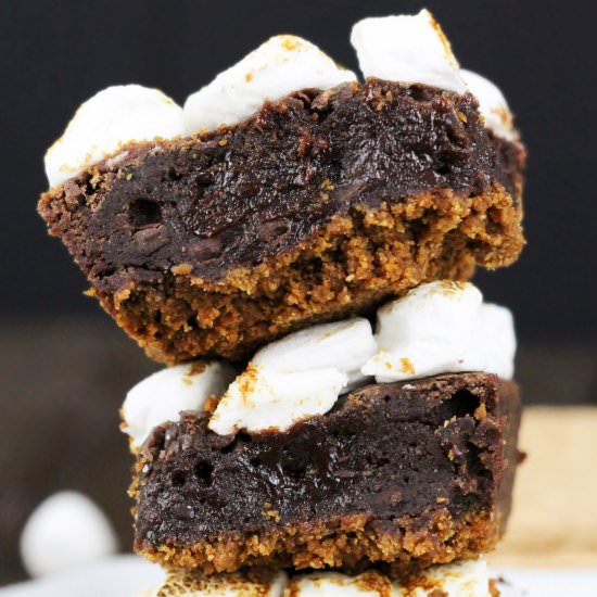 Better For You Smores Brownies