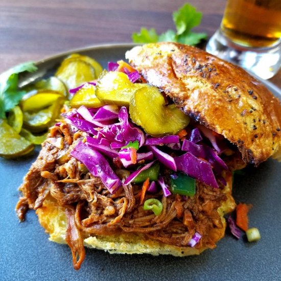 Slow Cooker Pulled Pork Tenderloin