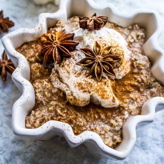 3-Ingredient Eggnog Overnight Oats