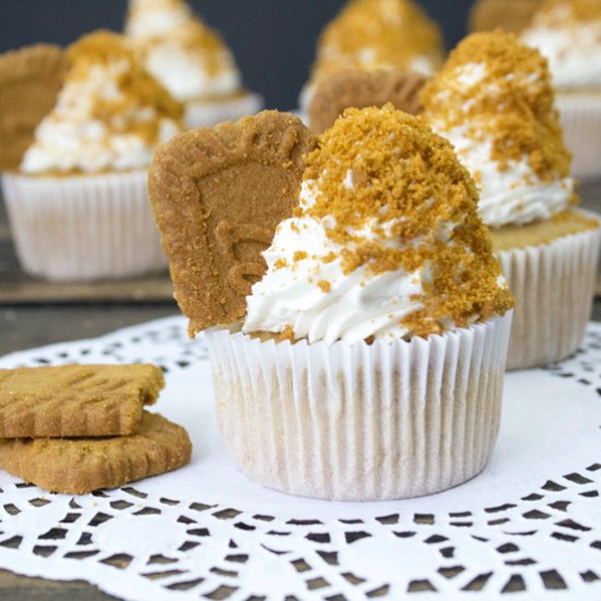 Biscoff Cookie Butter Cupcakes