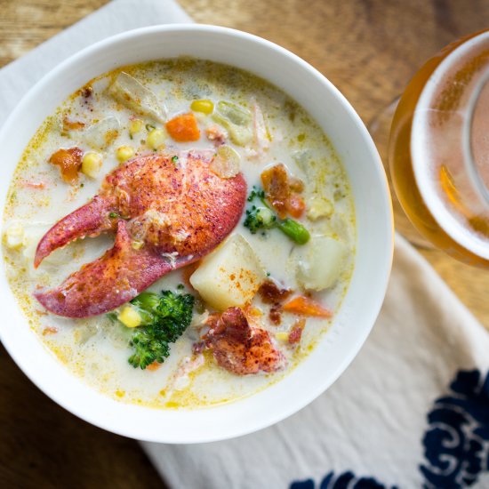 Lobster and Veggie Chowder