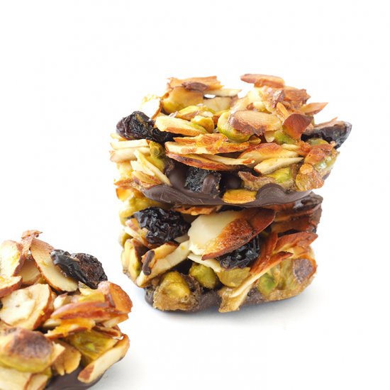 Cranberry and Pistachio Florentines