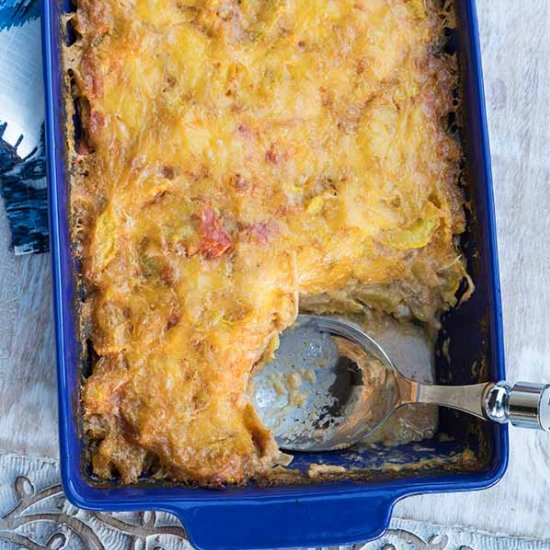 GF Tex-Mex Squash Casserole