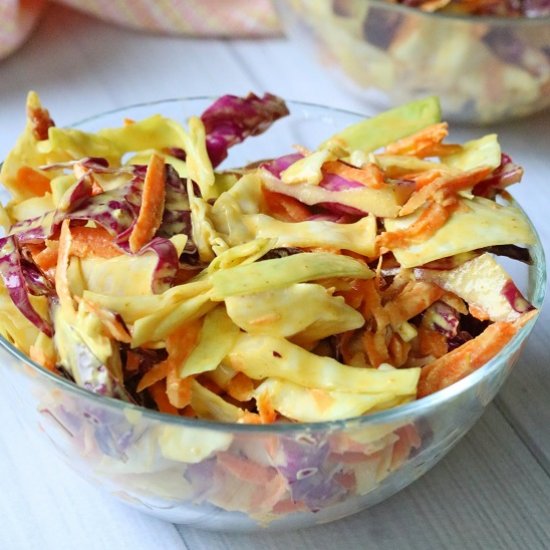 Healthy Curried Coleslaw