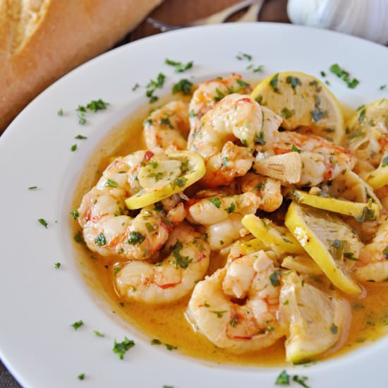 Garlic Shrimp with Lemon & Parsley