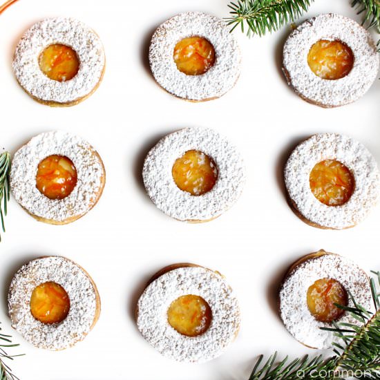 Honey-Vanilla Linzer Cookies