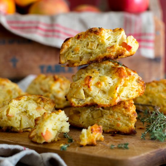 Apple Cheddar & Thyme Scones