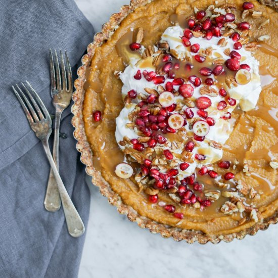 Healthy No Bake Pumpkin Pie