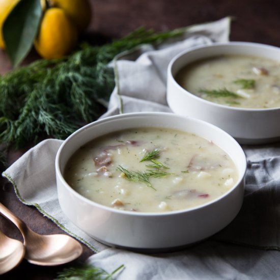 Rustic Cream of Potato Soup