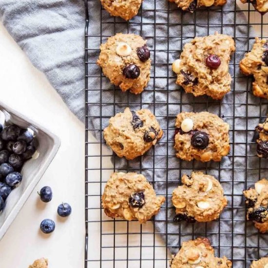 Blueberry Breakfast Cookies