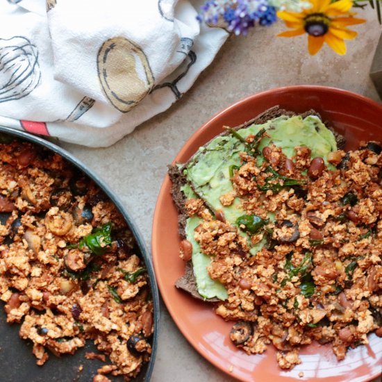 Mexican Style Tofu Scramble