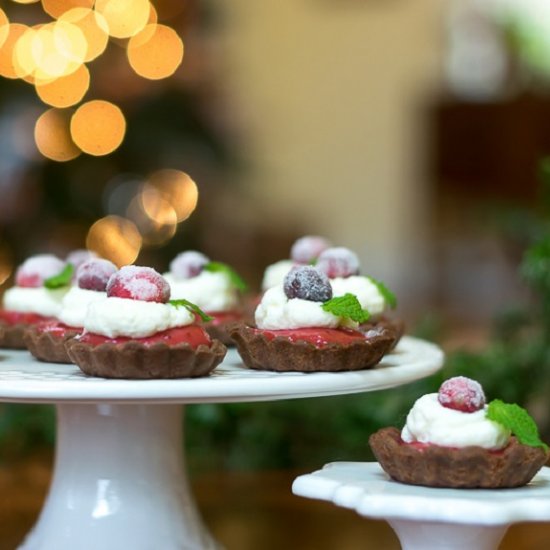 Chocolate Cranberry Tarts