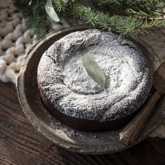 Dark Chocolate Peppermint Cake