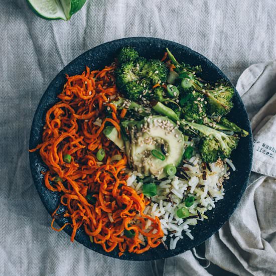 Sweet Potato Noodles Bowl