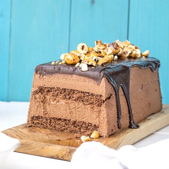 Chocolate & Praline Mousse Cake