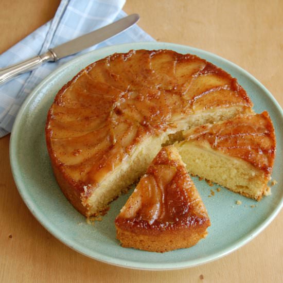 Apple and Coconut Upside Down Cake