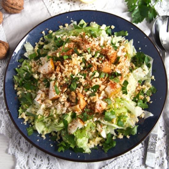 Pear, Celeriac and Cheese Salad