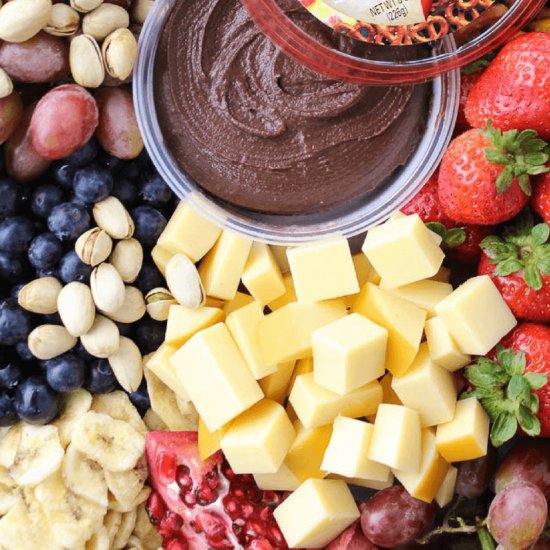 Chocolate Hummus Platter