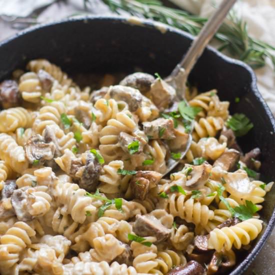 Vegan Mushroom Stroganoff