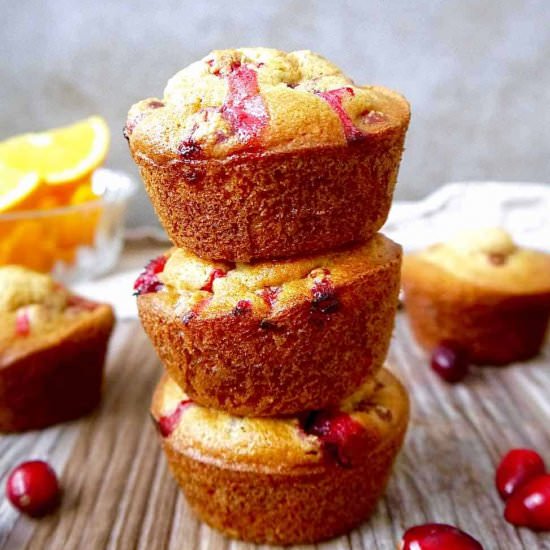 Paleo Orange Cranberry Muffins