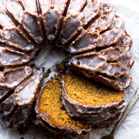 Glazed Gingerbread Bundt Cake