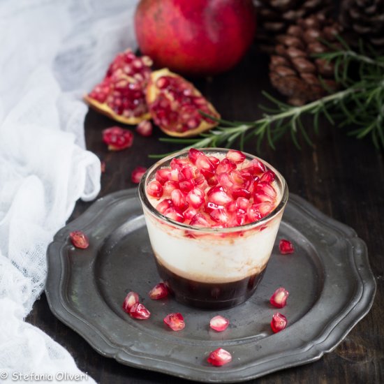 Pomegranate Panna Cotta