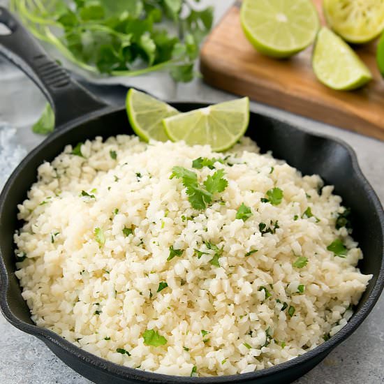 Cilantro Lime Cauliflower Rice