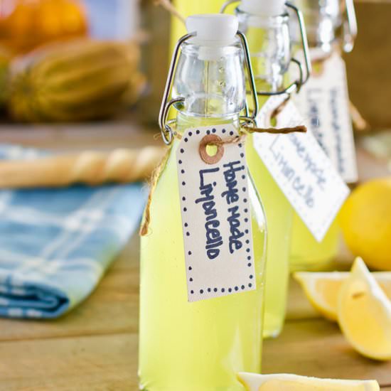 Homemade Limoncello