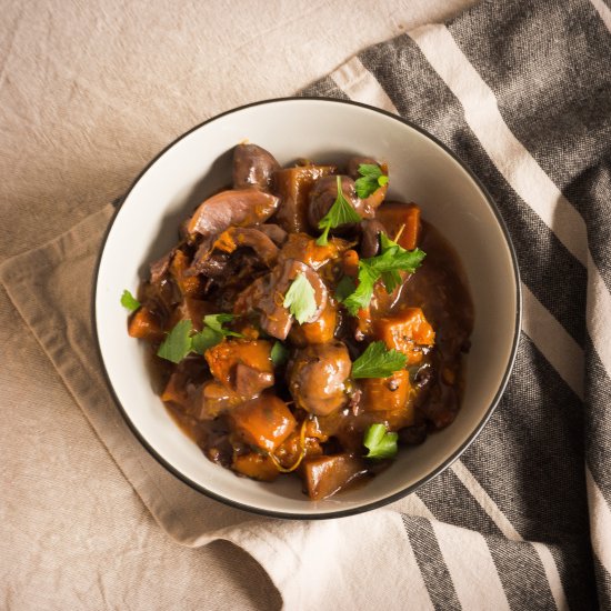 Mushroom & Winter Veg Bourguignon