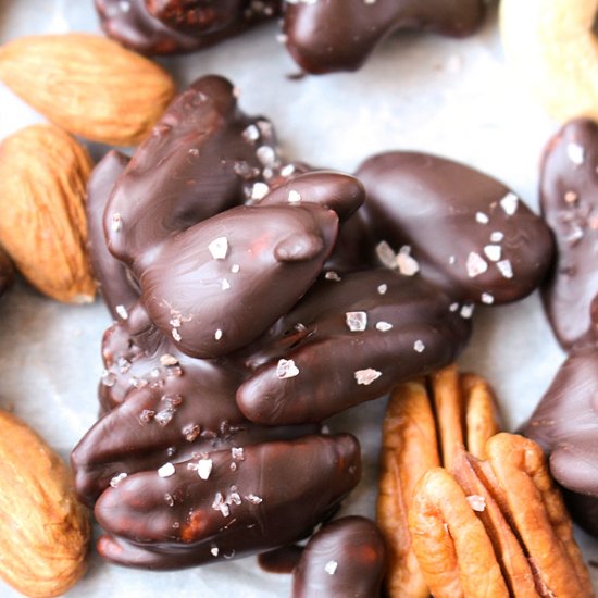 Paleo Chocolate Salted Nut Clusters