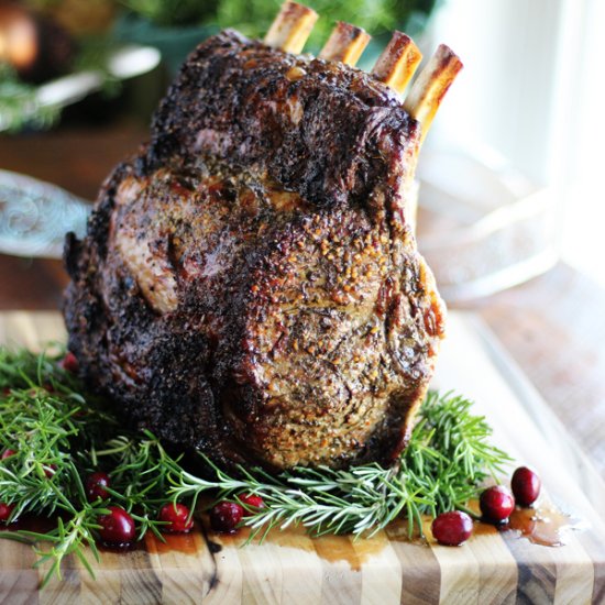 Rosemary Standing Rib Roast