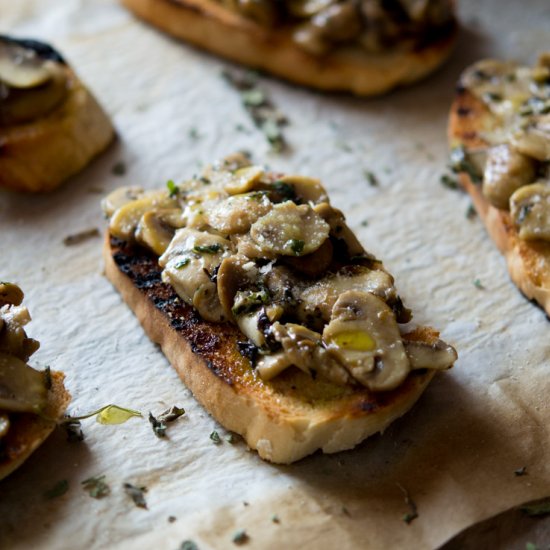 Parmesan Mushroom Toasts