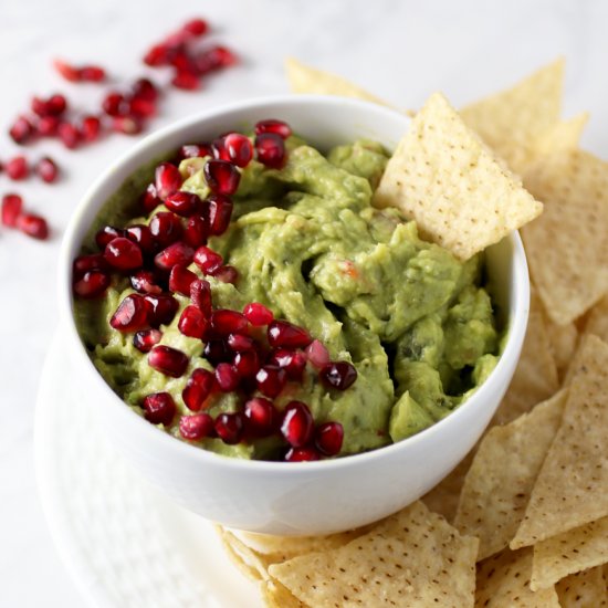 Holiday Pomegranate Guacamole