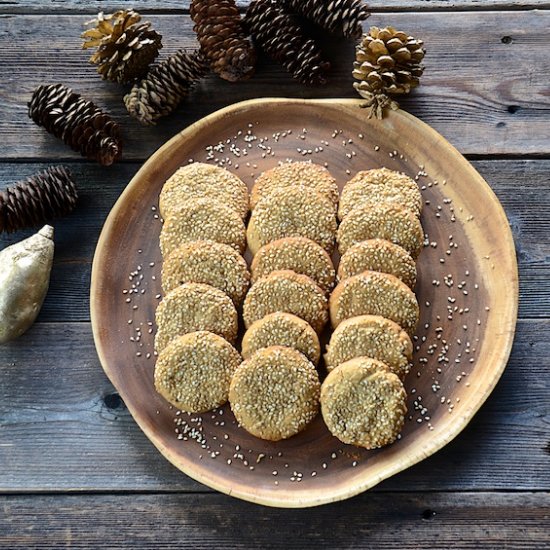 Tahini and PB cookies