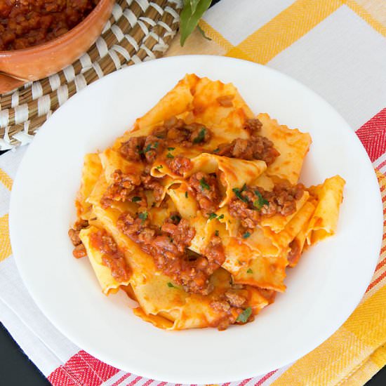 Pappardelle Bolognese