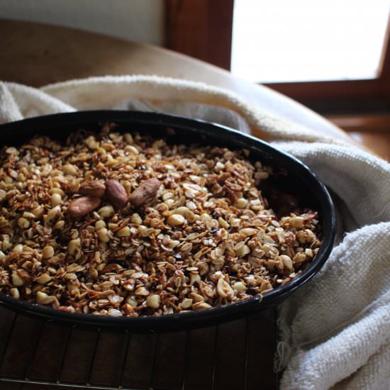 Cozy Cacao & Coconut Fruit Crumble