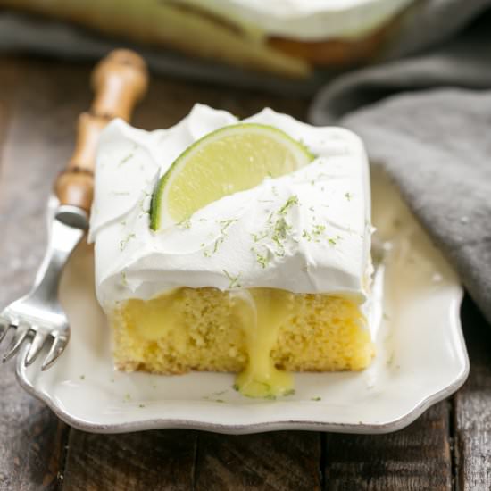 Easy Margarita Poke Cake