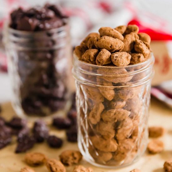 Chocolate Covered Almonds 2 Ways