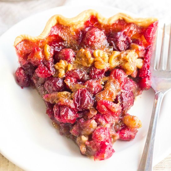 Cranberry Walnut Pie