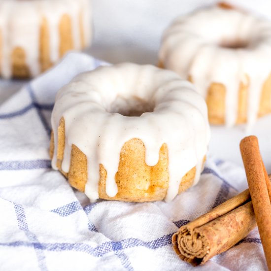 Eggnog Chai Mini Bundt Cakes