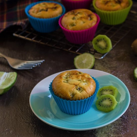 Kiwi Lime Ginger Muffins